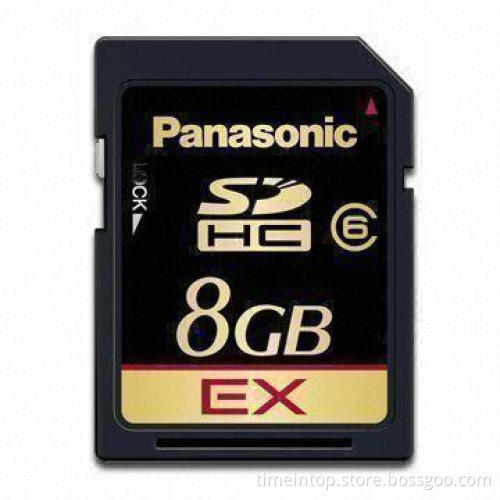 SDHC Memory Card for Panasonic, with Up to 22Mbps Transfer Speed and 8GB Capacity